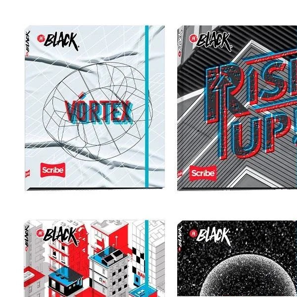 CARPETA PROF. CTA. INBLACK SCRIBE 9270 RAYA 100H. PZA